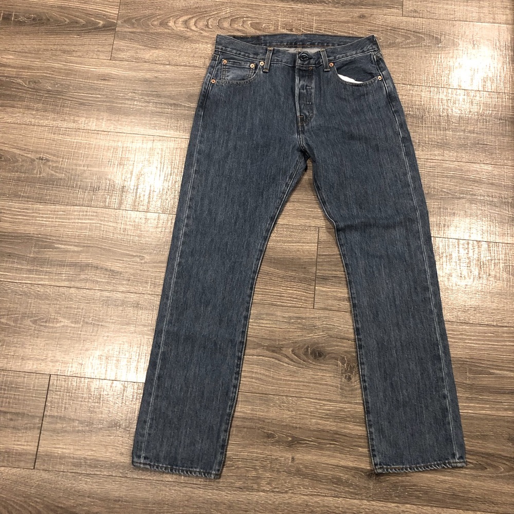 Levis Men’s Jeans 505 Button Fly 30x30 New
